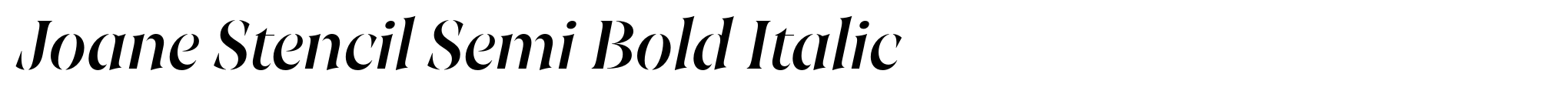 Joane Stencil Semi Bold Italic image